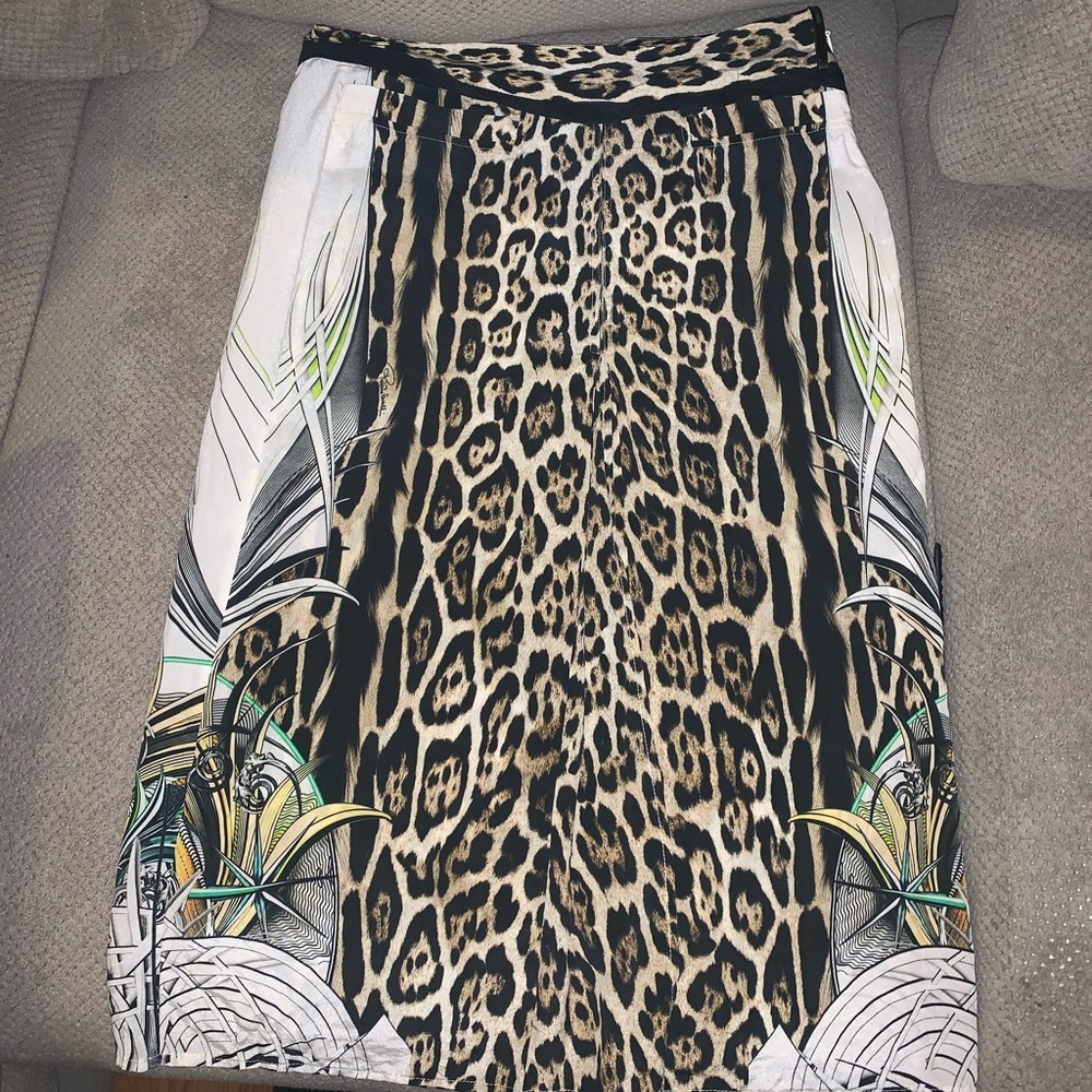 Roberto Cavalli silk skirt size 38
